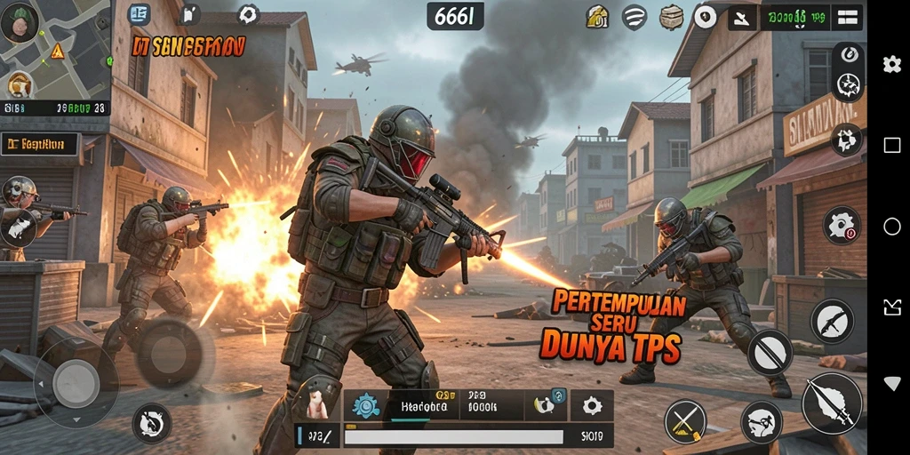 Screenshot tampilan gameplay mendebarkan dari 666I.