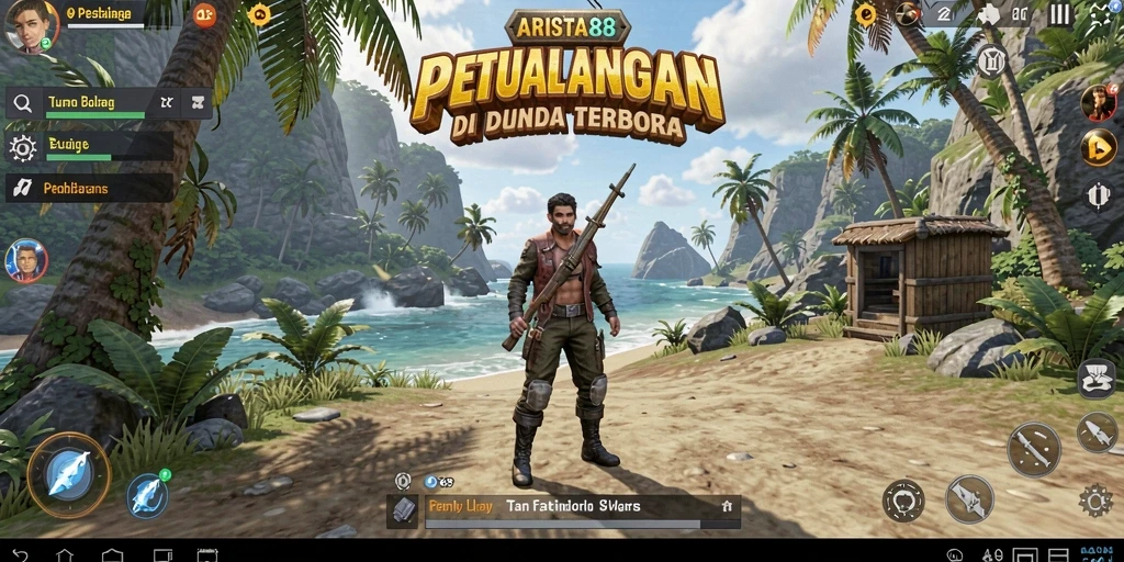 Gameplay ARISTA88 menampilkan dunia terbuka yang indah dan interaktif.