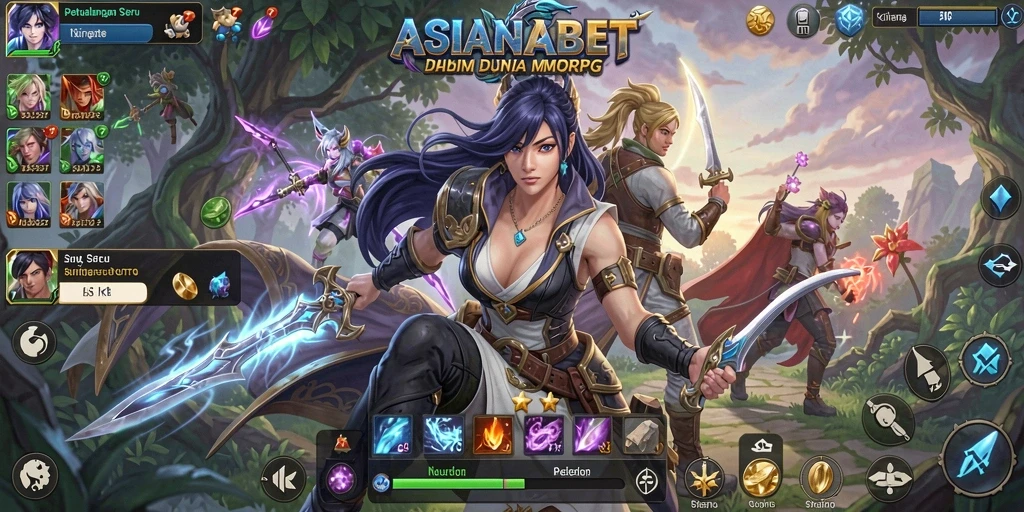Tampilan gameplay menarik dari ASIANABET di dunia MMORPG.