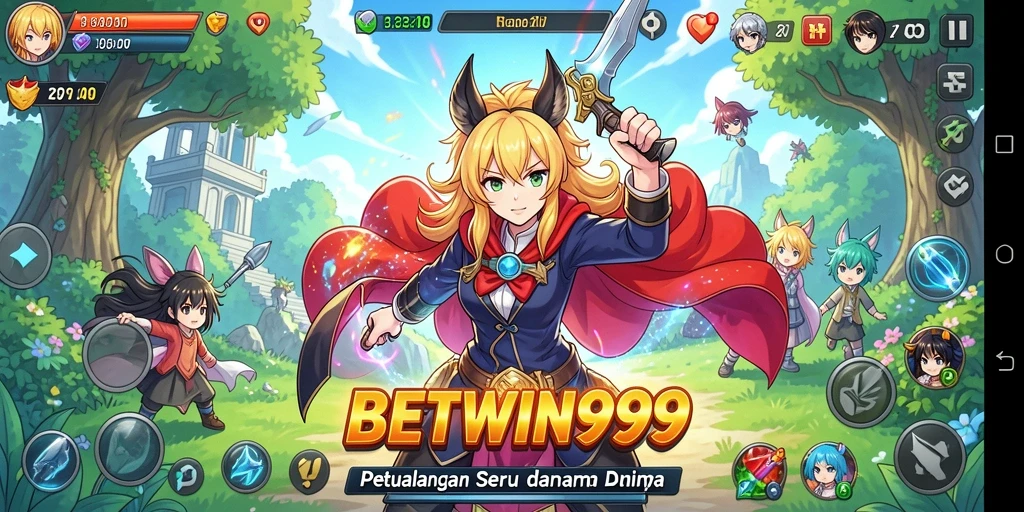 Tampilan gameplay seru dari BETWIN999 penuh warna dan dinamis.