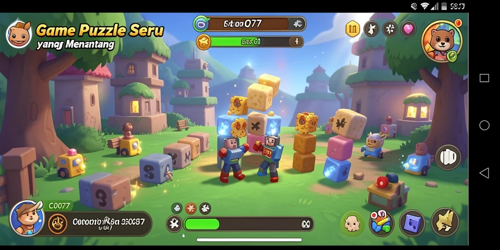 Tampilan gameplay Puzzle C0077 yang seru dan menantang.