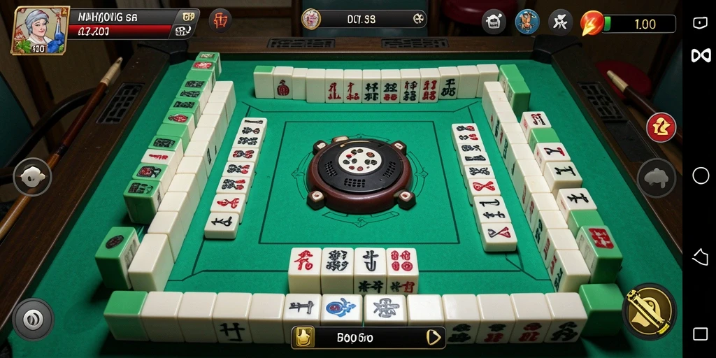 Screenshot gameplay DY01 menampilkan papan Mahjong yang menarik dan interaktif.