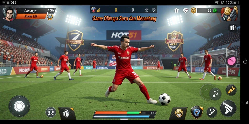 Tampilan gameplay HOT51 yang mendebarkan dan interaktif.