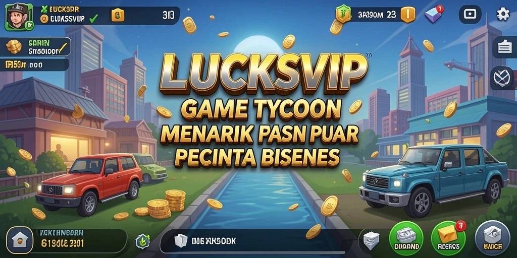 Screenshot gameplay <strong>LUCKSVIP</strong> menampilkan strategi bisnis yang seru.