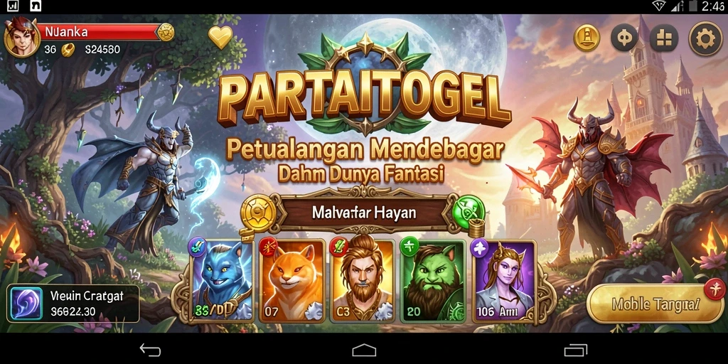 Tangkapan layar dari gameplay PARTAITOGEL yang menampilkan pertempuran epik.