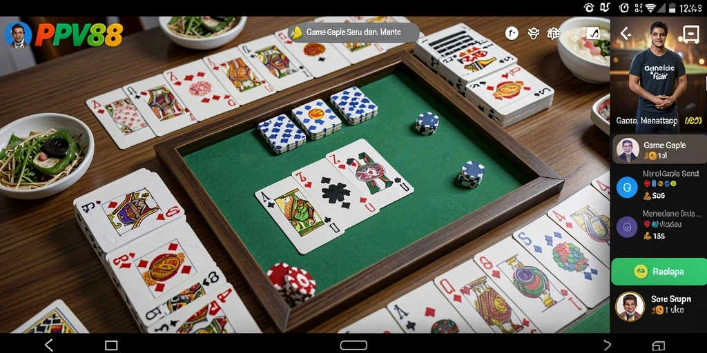 Tampilan gameplay Gaple yang seru dalam PPV88.
