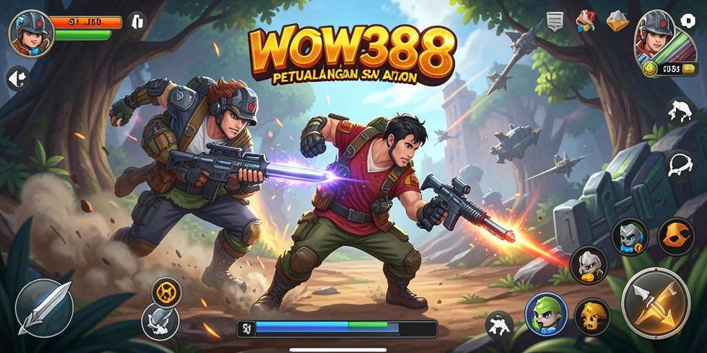 Gameplay WOW388 yang menegangkan dengan pertempuran seru.