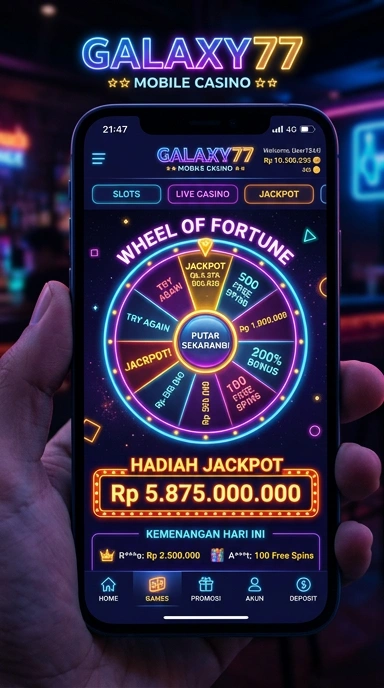 Proses unduh aplikasi di galaxy77 yang cepat dan mudah.